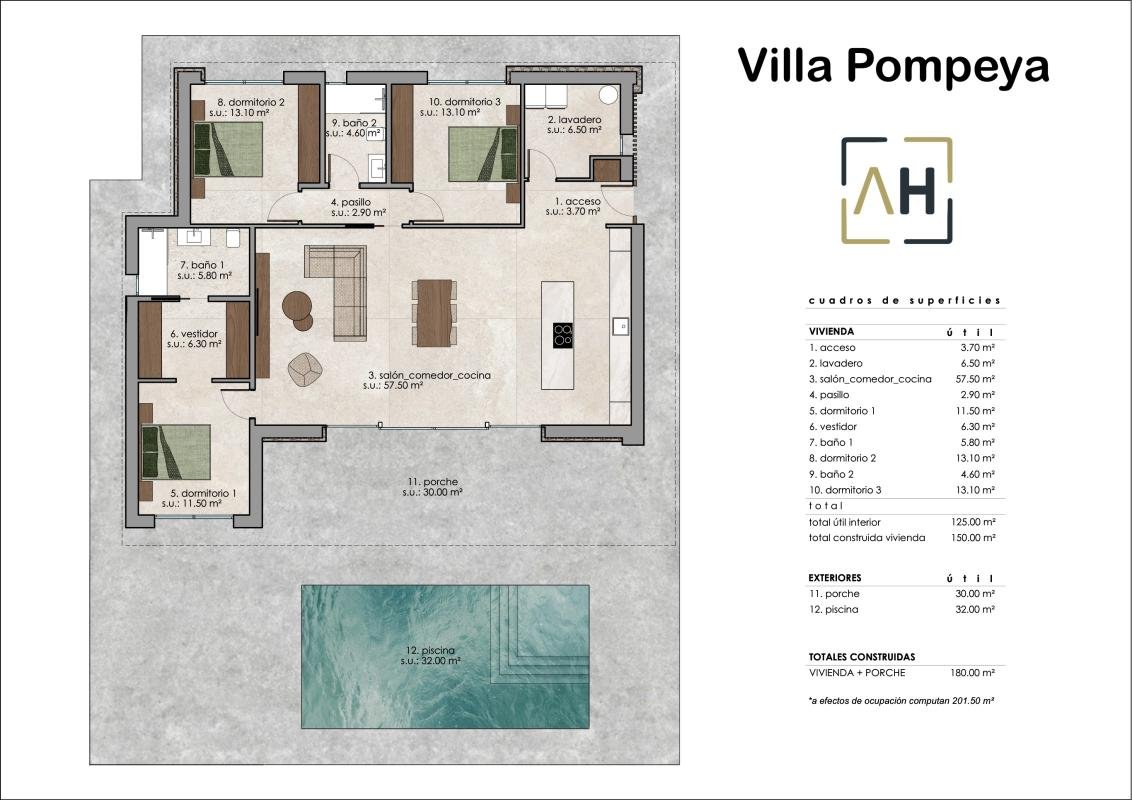VILLA POMPEYA 3 villa de lujo