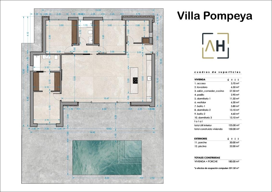 VILLA POMPEYA 3 villa de lujo